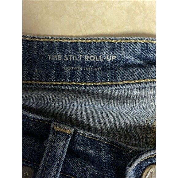 AG-ED Adriano Goldschmeid Stilt Cigarette Roll Up Jean Women's Size 25 Raw Hem - Picture 4 of 6